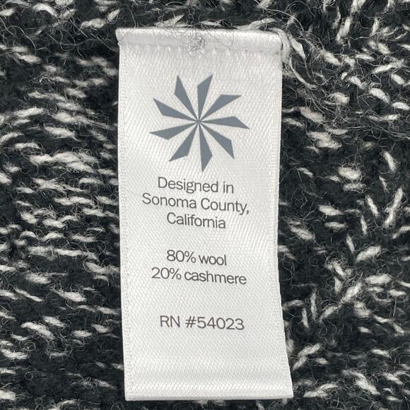 Athleta Women's Wool Cashmere Blend Chunky Knit Sweater, Sz. XL Asymmetric Hem - Picture 4 of 12